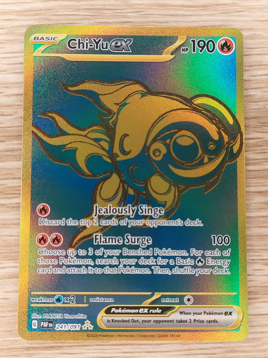 2024 Pokemon Paldean Fates 241/091 Chi-Yu EX Ultra Rare Secret Rare