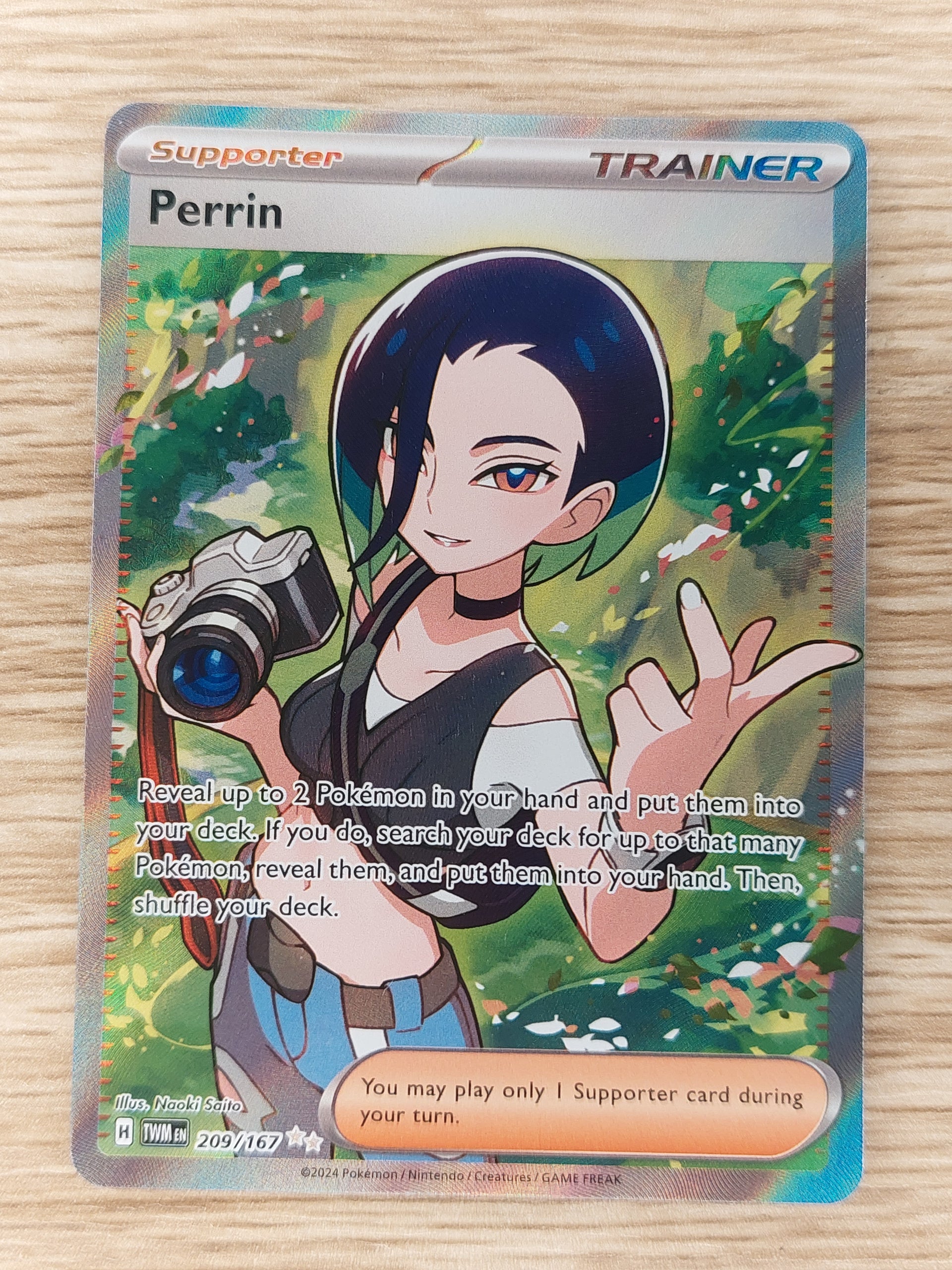 2024 Pokemon S&V Twilight Masquerade 209/167 Perrin Full Art Ultra Rar –  Boomerang Collectables
