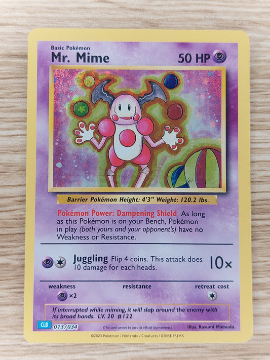 2023 Pokemon Trading Card Game Classic Collection CLB 013/034 Mr. Mime Holo