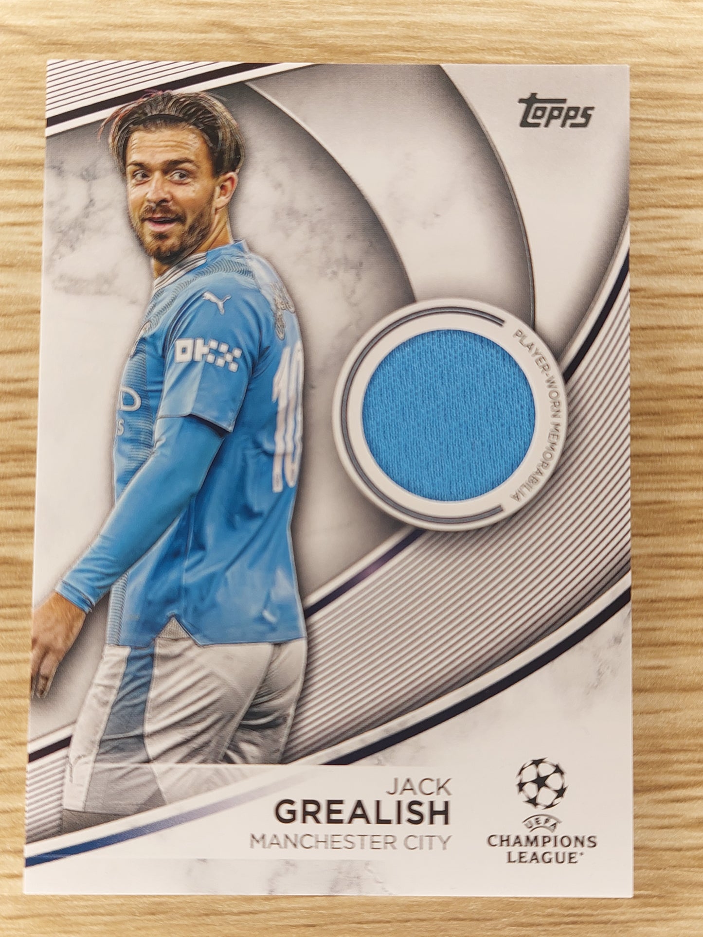 Topps 2023/24 UEFA Club Competitions Superstar Relic Card Jack Grealish TS-JG