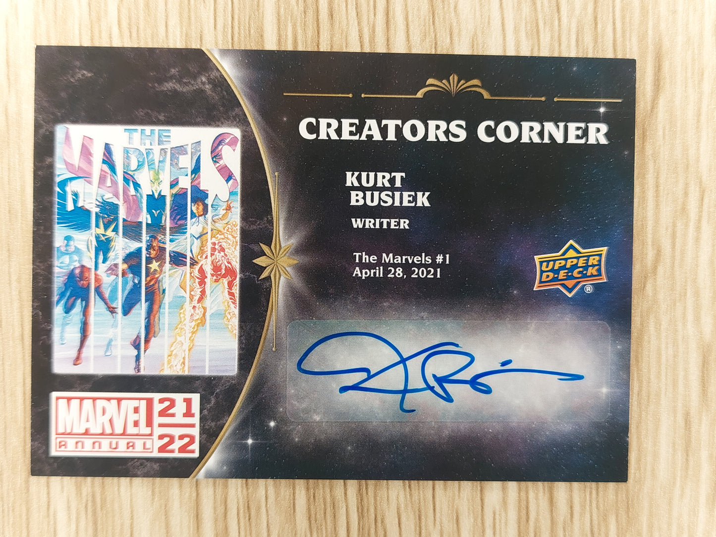 Upper Deck Marvel Annual 2021-22 CC-KB Creators Corner Kurt Busiek Auto