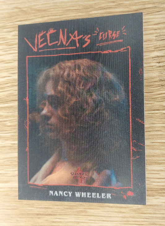 2023 Topps NETFLIX Zerocool Stranger Things Series 4 VC-5 Vecna's Curse Lenticular Nancy Wheeler