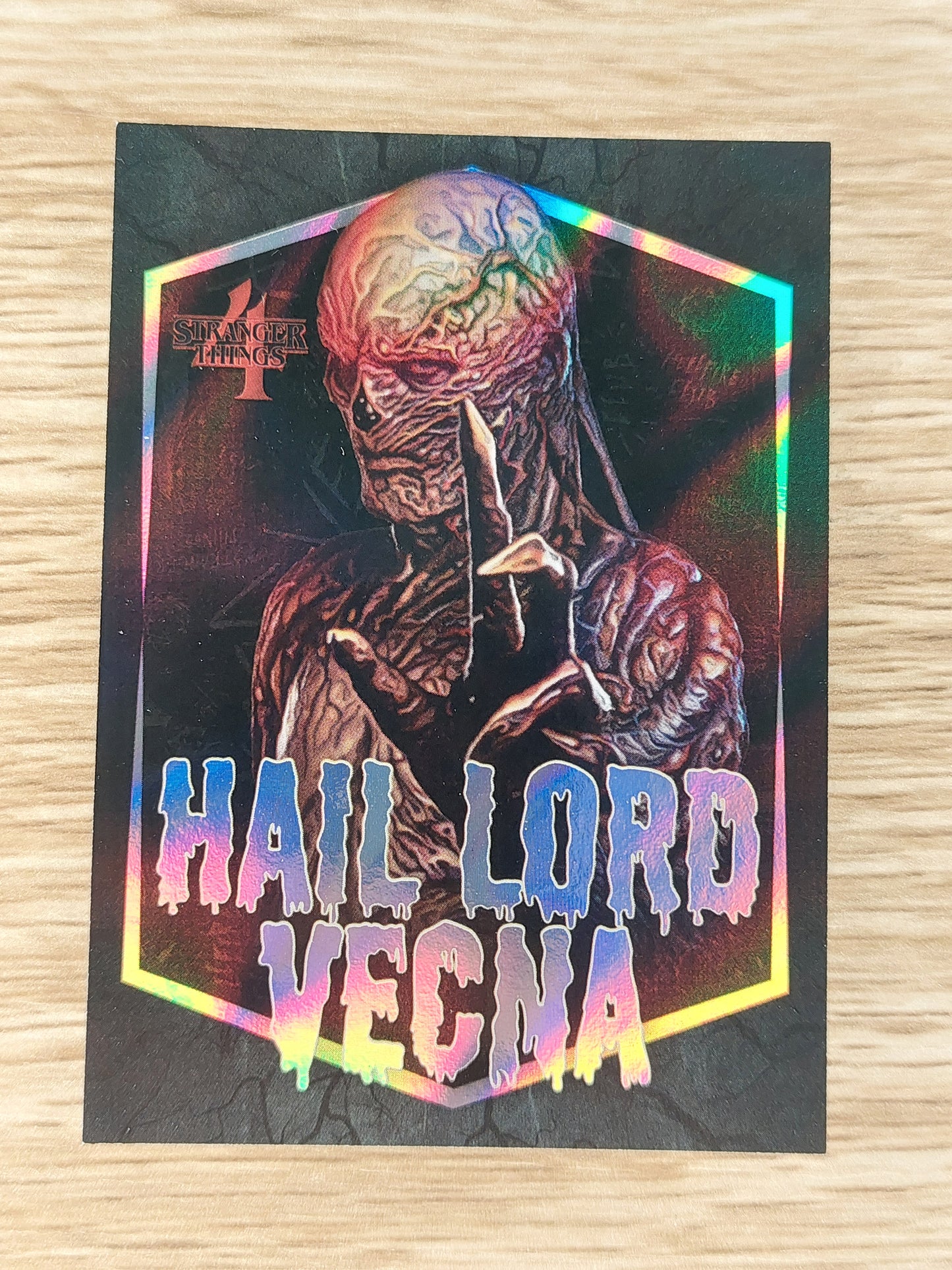 2023 Topps NETFLIX Zerocool Stranger Things Series 4 LV-1 Hail Lord Vecna Chrome insert