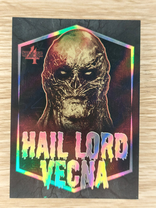 2023 Topps NETFLIX Zerocool Stranger Things Series 4 LV-4 Hail Lord Vecna Chrome insert