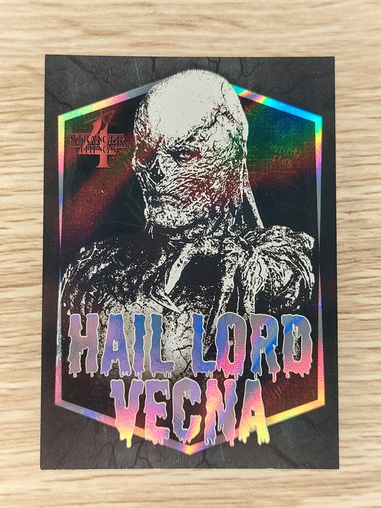 2023 Topps NETFLIX Zerocool Stranger Things Series 4 LV-5 Hail Lord Vecna Chrome insert