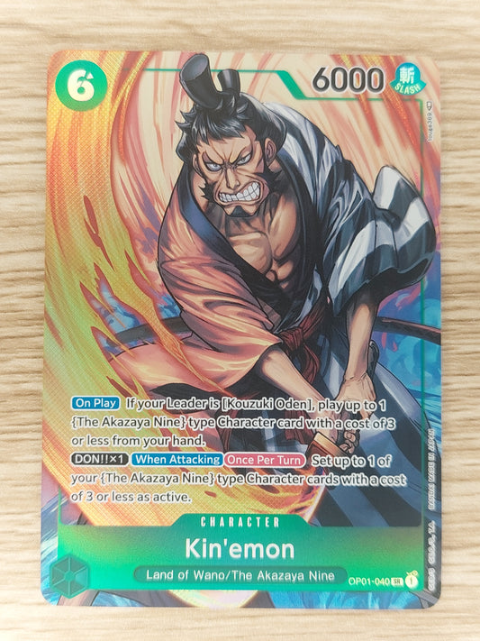 One Piece OP01-040 SR Kin'emon Alt. Super Rare Romance Dawn