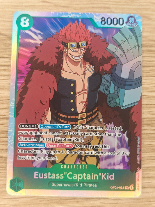 One Piece OP01-051 SR Eustass"Captain"Kid Special Rare Romance Dawn