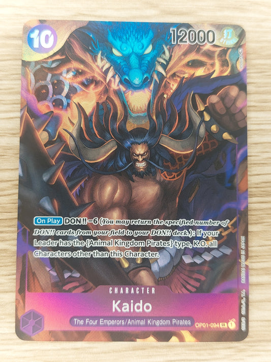 One Piece OP01-094 SR Kaido Special Rare Alt Romance Dawn