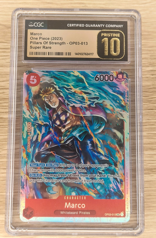 One-Piece Pillars of Strength OP03-013 SR MARCO CGC Pristine 10