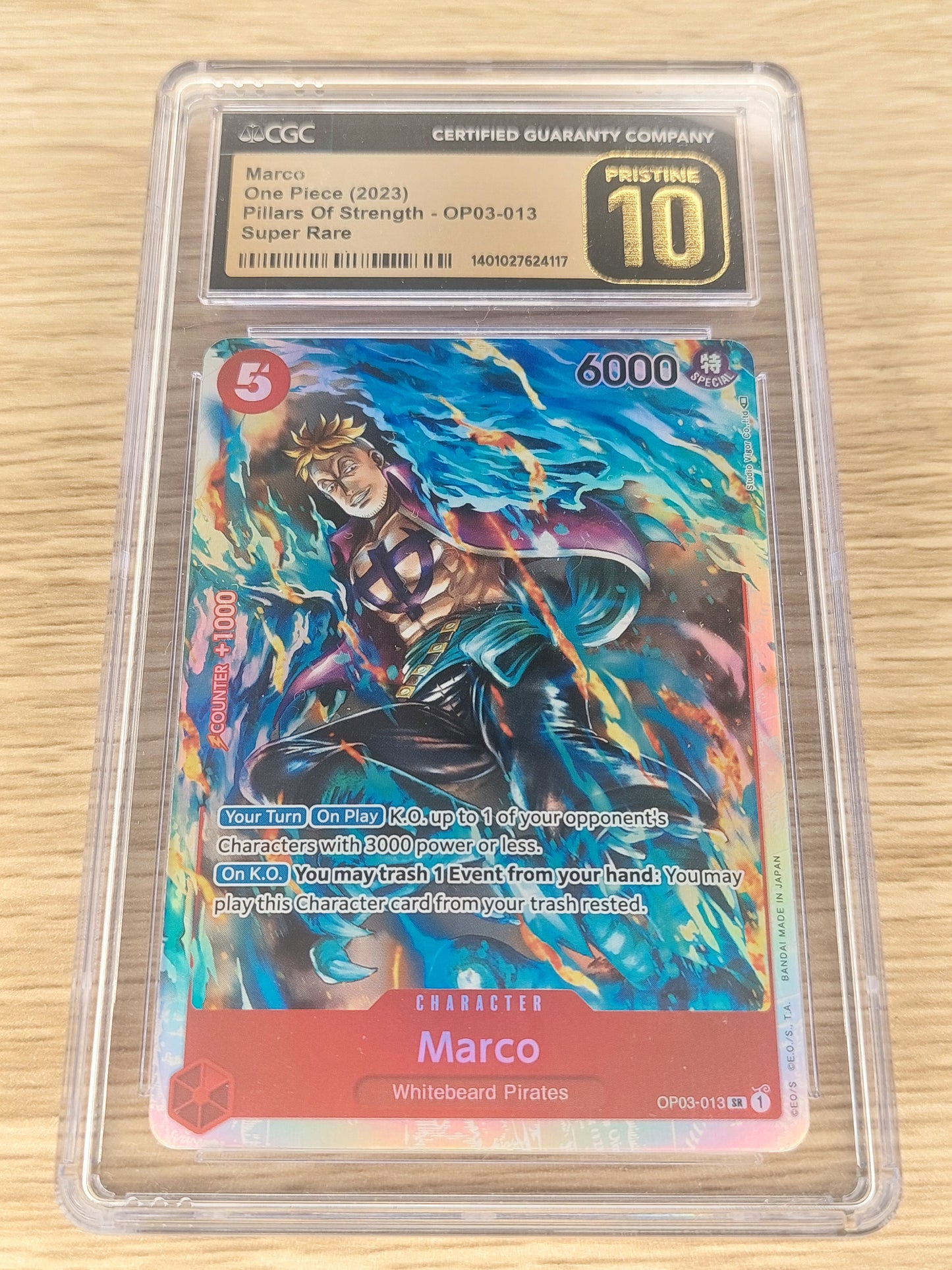 One-Piece Pillars of Strength OP03-013 SR MARCO CGC Pristine 10