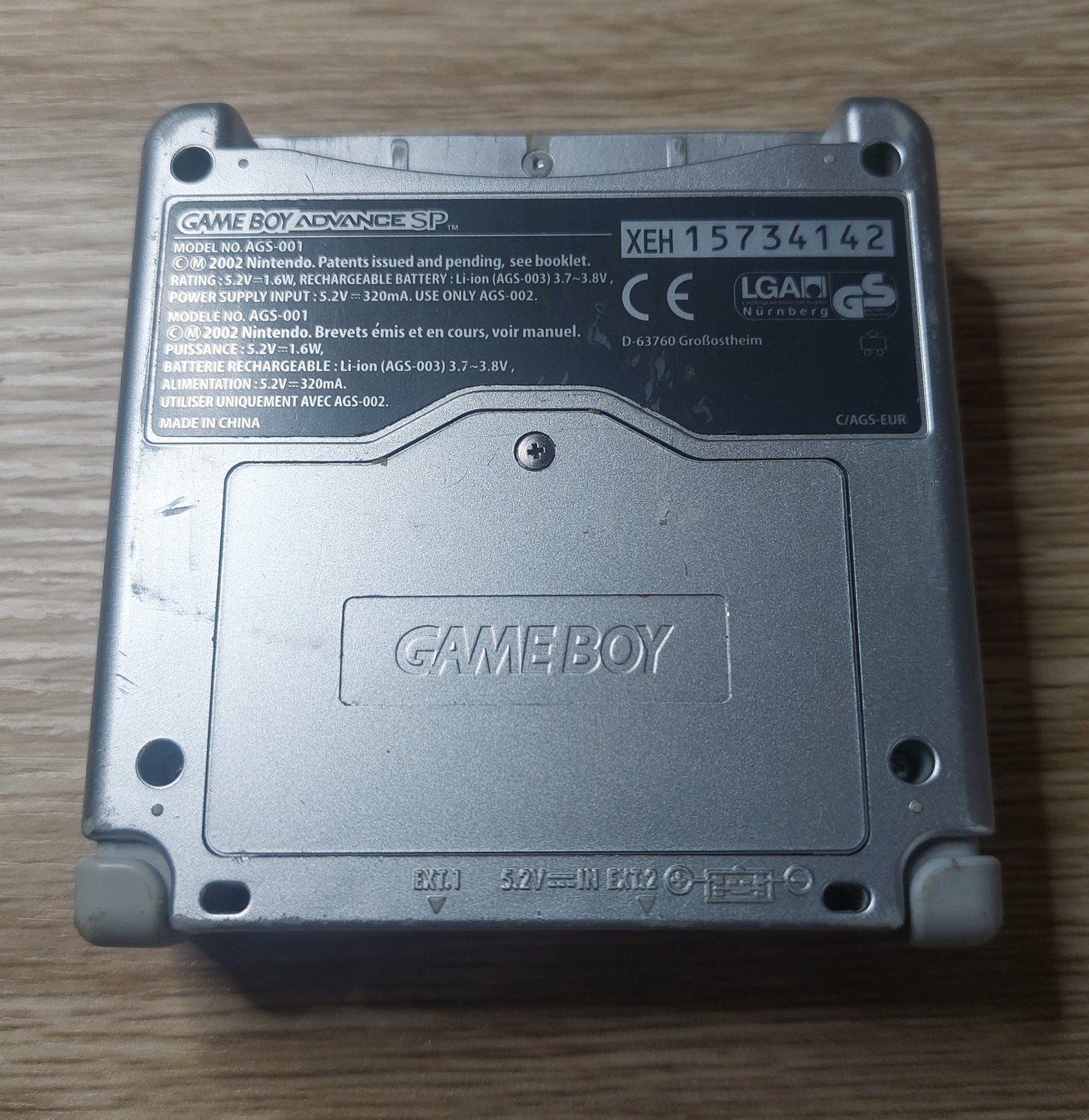 Original Nintendo Gameboy Advance SP Mario Edition in Good Condition, NEW Battery, Tested Inc.charger.