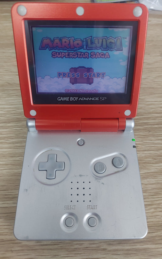 Original Nintendo Gameboy Advance SP Mario Edition in Good Condition, NEW Battery, Tested Inc.charger.