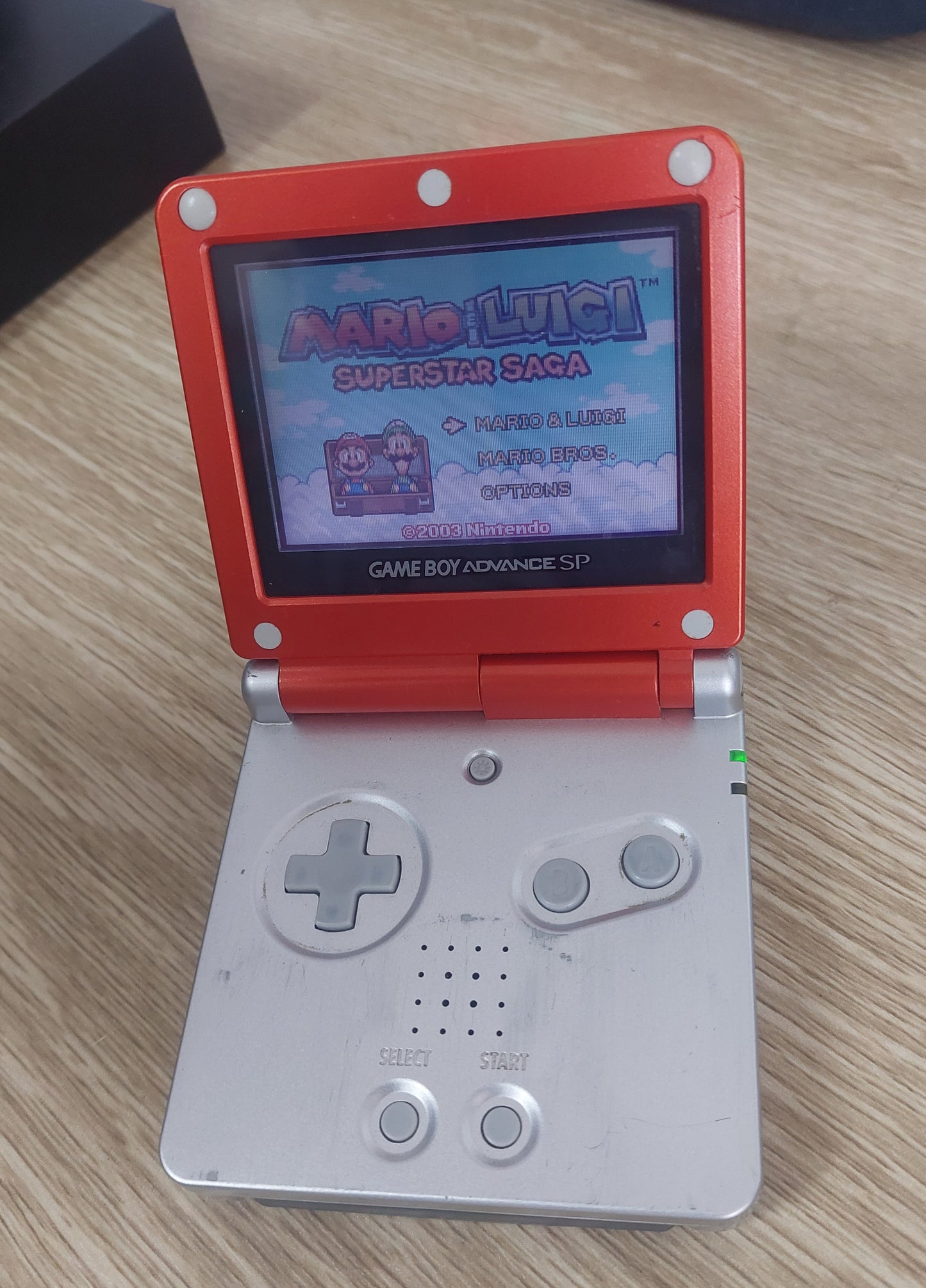 Original Nintendo Gameboy Advance SP Mario Edition in Good Condition, NEW Battery, Tested Inc.charger.