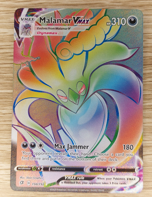 Pokémon TCG  Rebel Clash 198/192 Malamar Vmax Rainbow Secret Rare