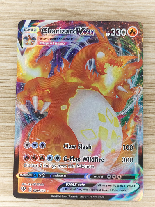 Pokémon TCG Charizard VMAX Darkness Ablaze 020/189 Holo Ultra Rare