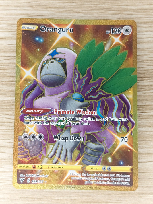 Gold Oranguru - 199/185 - Secret Rare - Vivid Voltage - NM/M - Pokemon Card