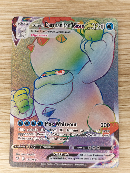 Galarian Darmanitan Vmax - 187/185 - Secret Rare - Vivid Voltage - NM/M - Pokemon Card