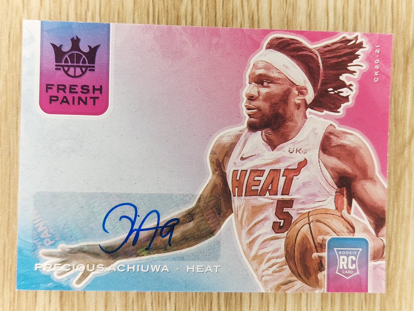 2020-21 Court Kings FP-PRE Precious Achiuwa RC Fresh Paint Auto 30/49