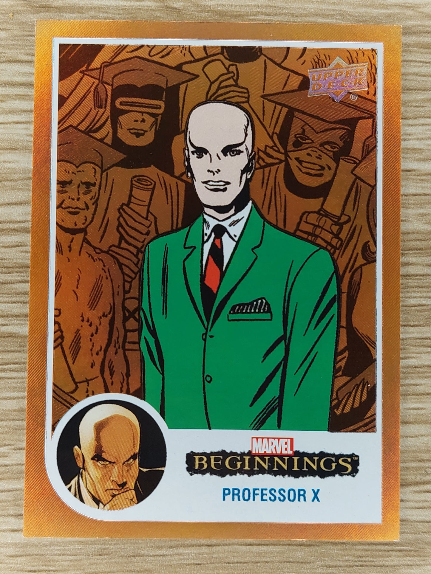 Upper Deck Marvel Beginnings Vol 2 Series 1 FFX62 Professor X Flipped FX Orange 17/39