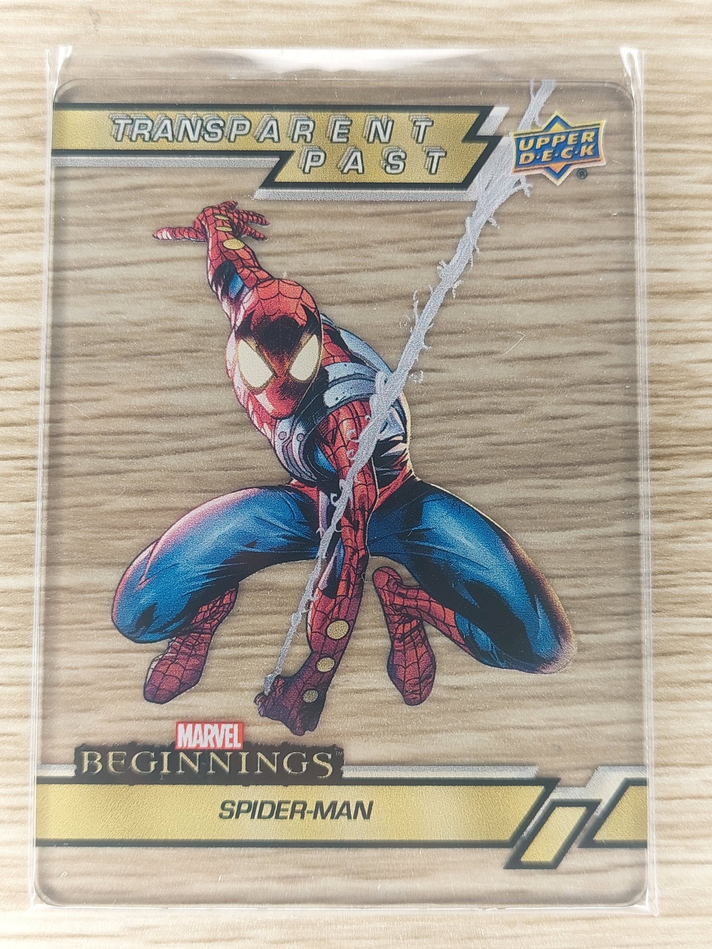 Upper Deck Marvel Beginnings Vol 2 Series 1 TP-46 Spider-Man Transparent Past Insert