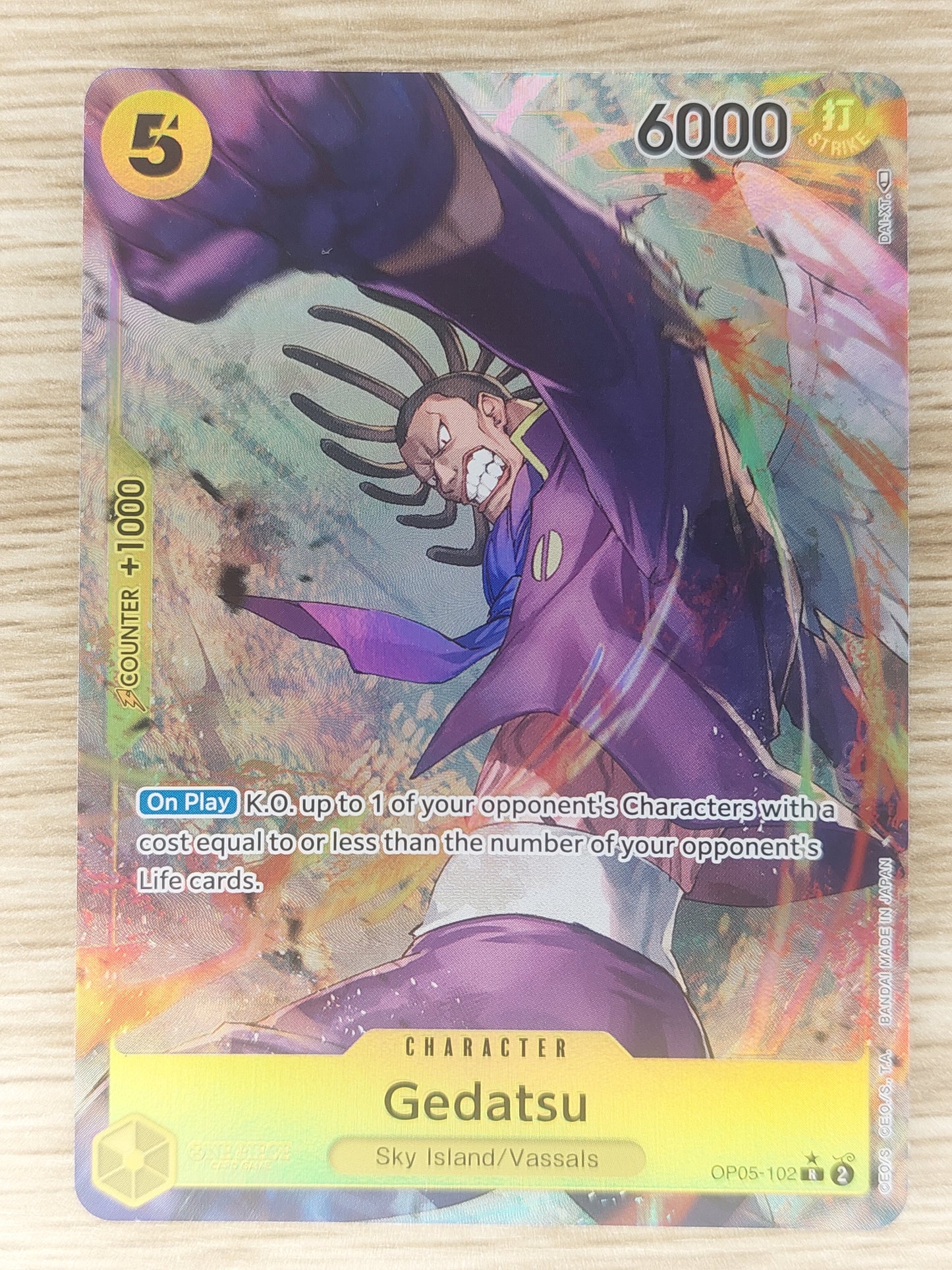 One Piece TCG Awakening of the New Era - Gedatsu OP05-102 R Alt Art