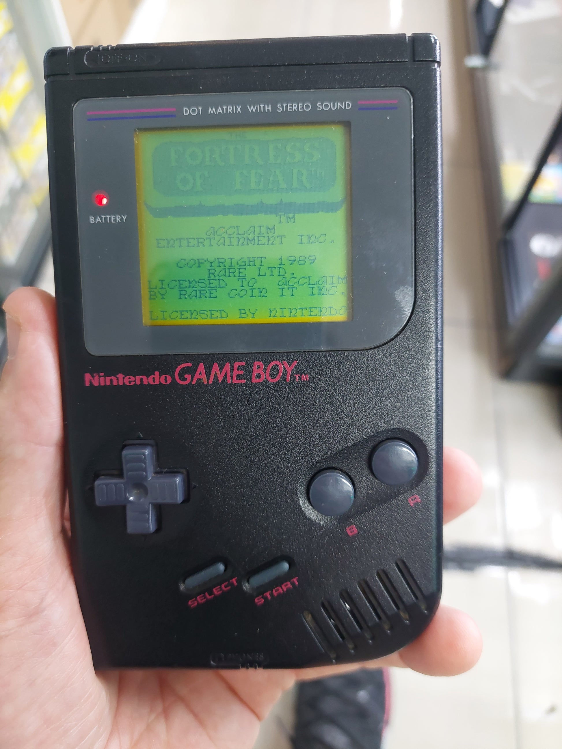 1989 Nintendo Gameboy Game Boy Original DMG-01 Black Original