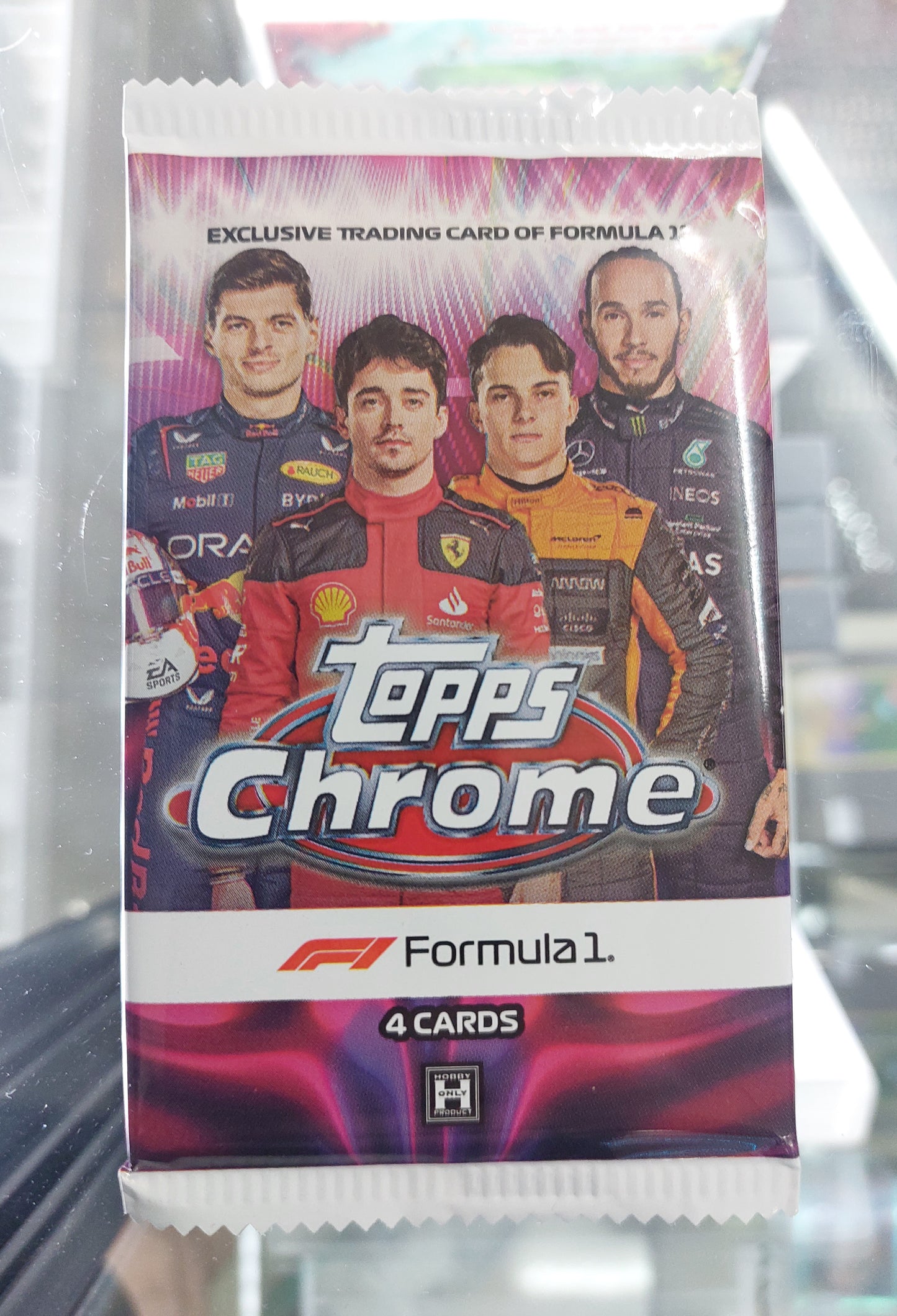 2023 TOPPS CHROME FORMULA 1 F1 RACING SEALED HOBBY PACK FROM AN UNSEARCHED BOX