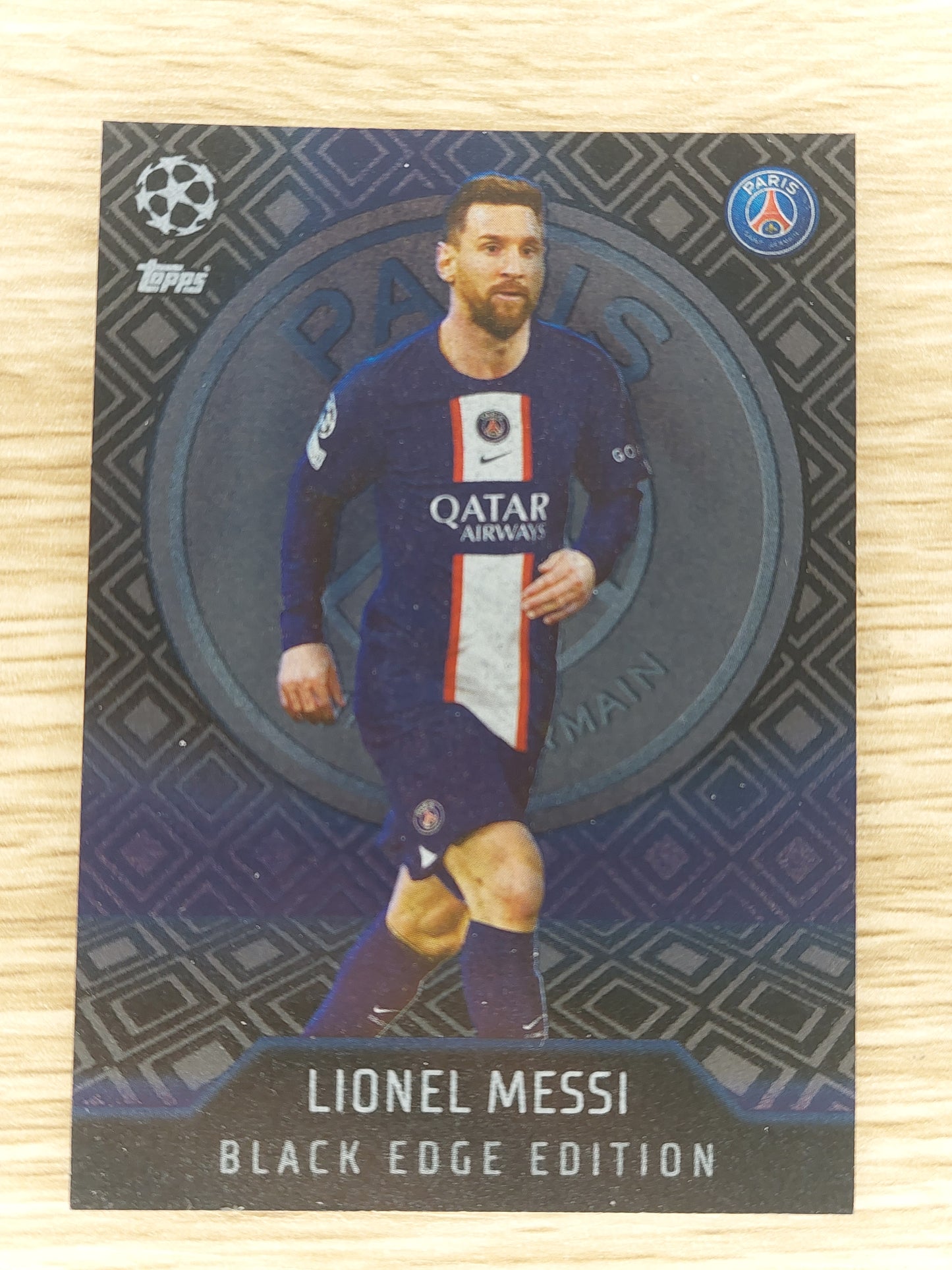 Topps 466 Lionel Messi Black Edge Edition