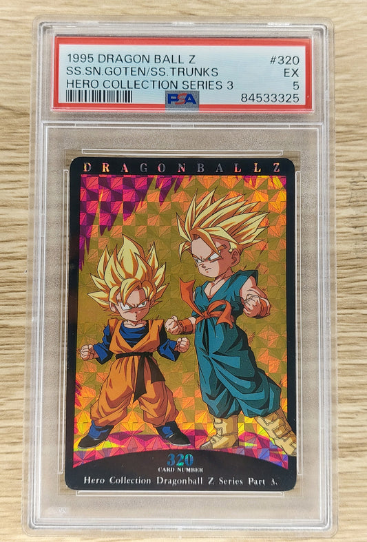 1995 Dragon Ball Z #320 SS GOTEN/SS TRUNKS Hero's Collection Series 3 PSA 5