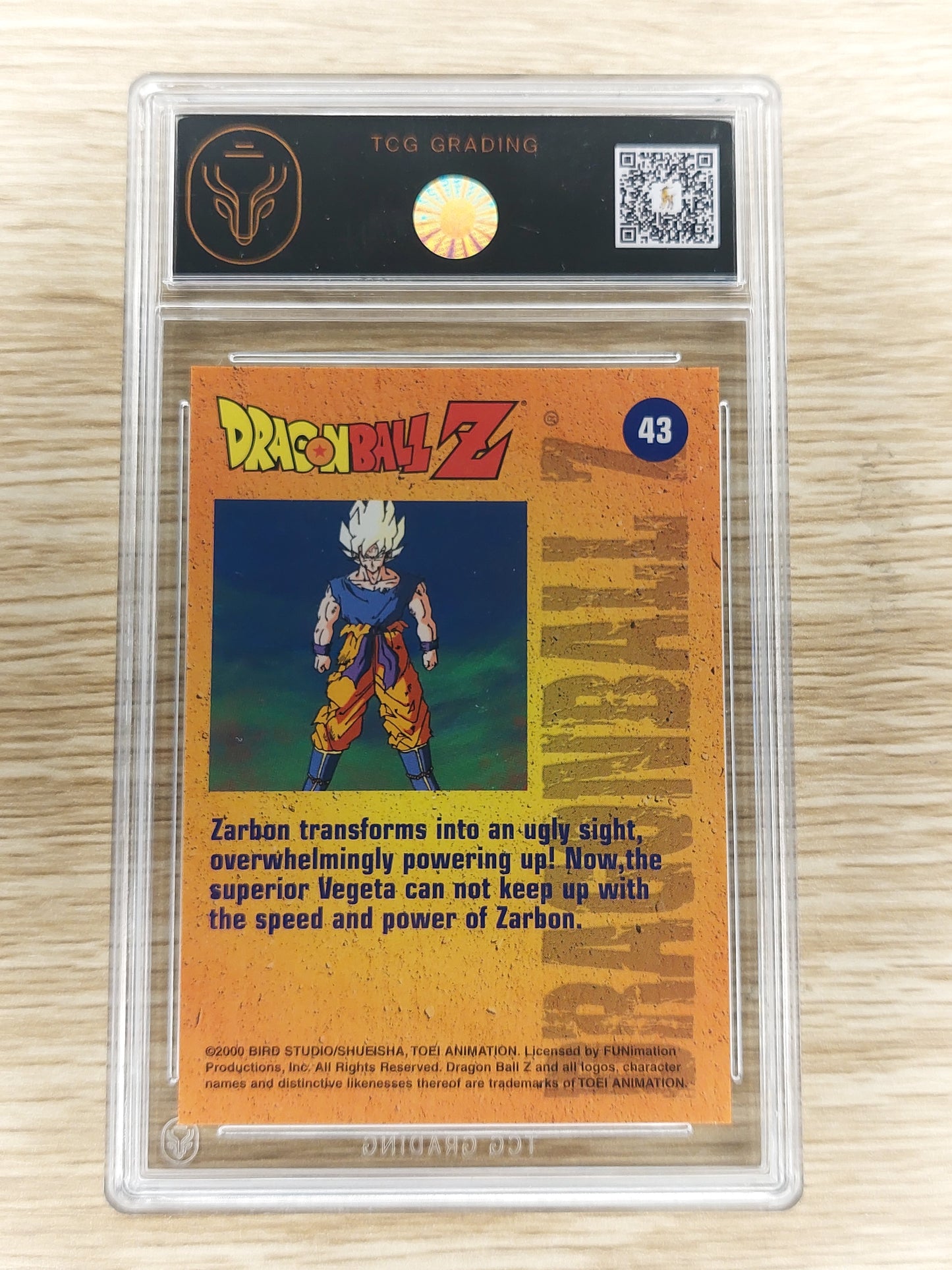 2000 Artbox Dragon Ball Z #43 Zarbon Transforms.. TCG 9