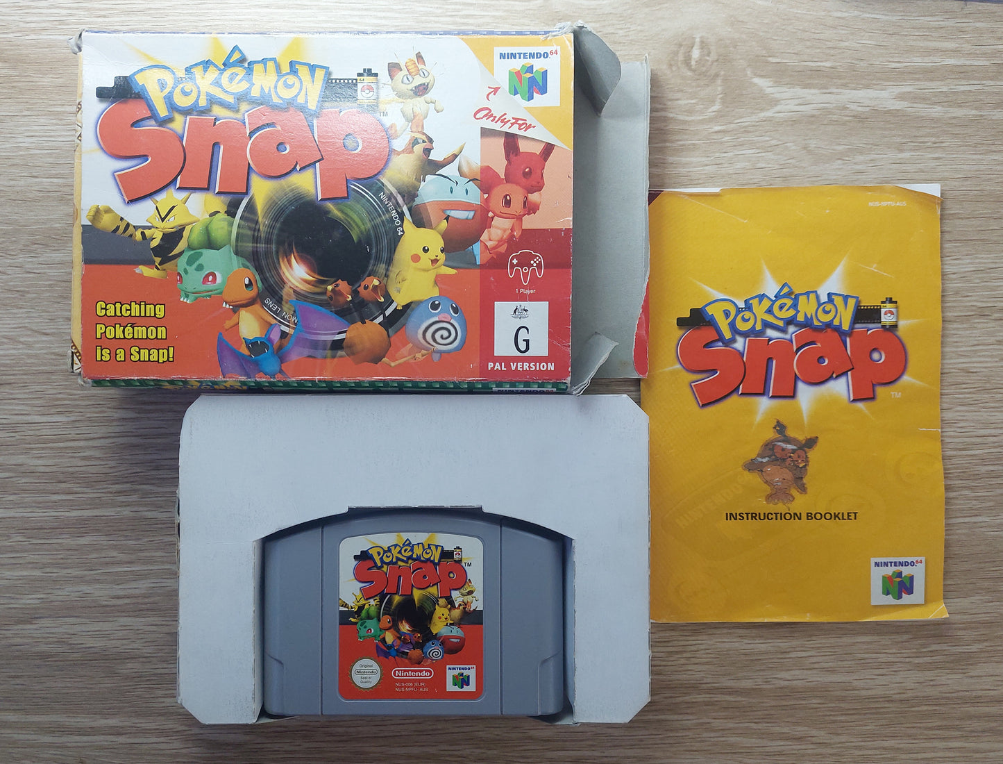 1999 Nintendo N64 (NUS-006)Boxed Pokemon Snap PAL