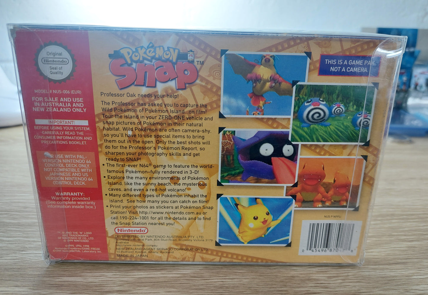 1999 Nintendo N64 (NUS-006)Boxed Pokemon Snap PAL