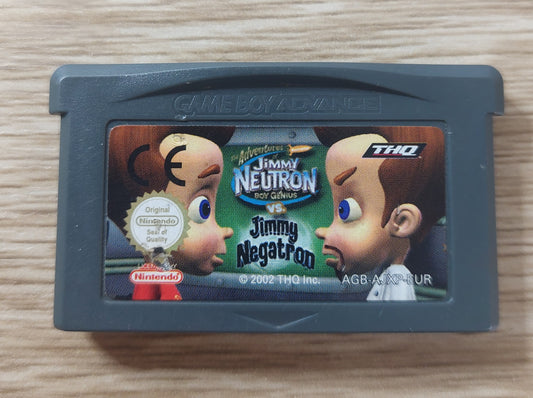 2002 Nintendo Gameboy Advance Jimmy Neutron vs Jimmy Negatron EUR PAL Cart Tested/Cleaned