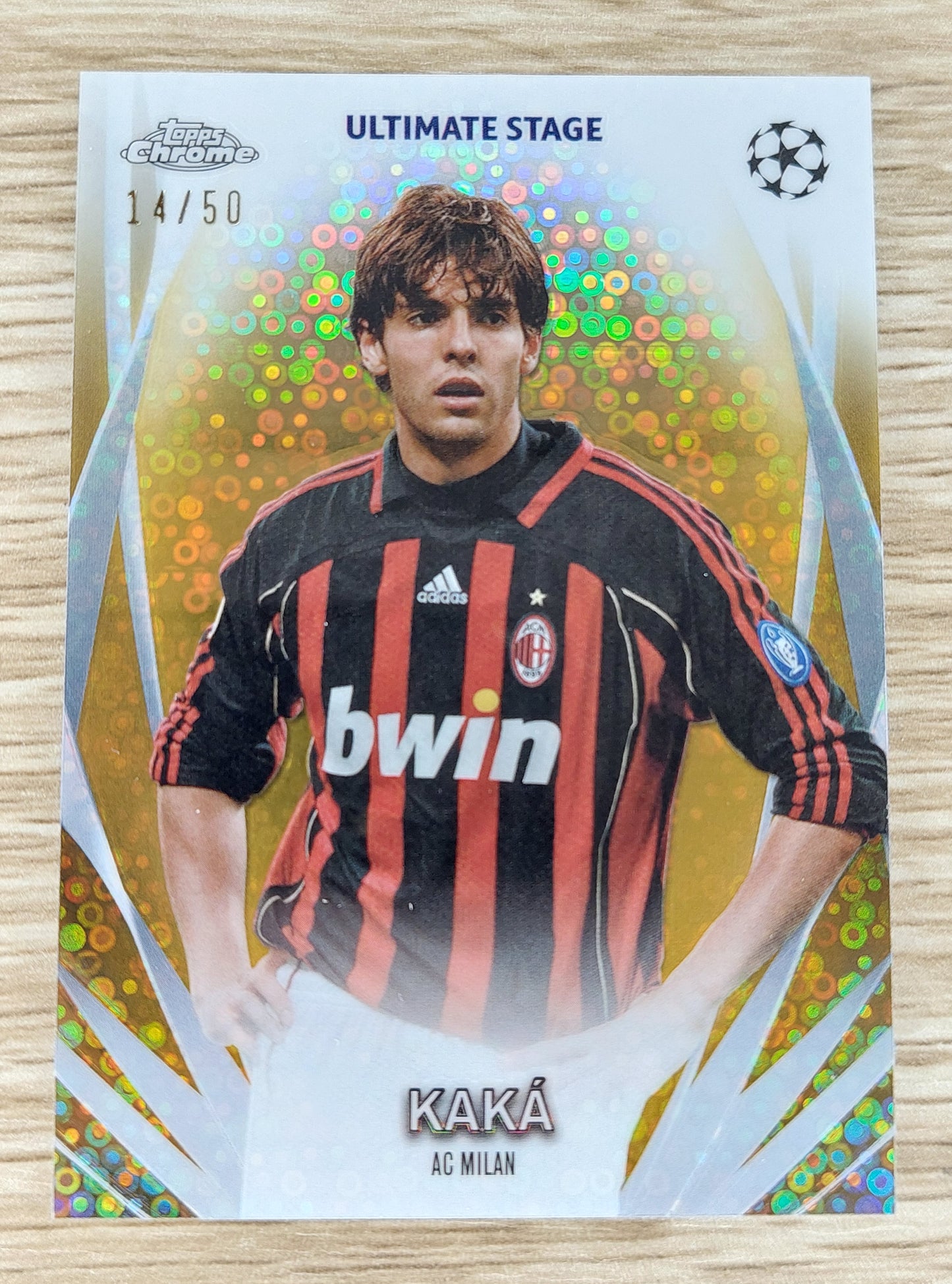 2023-24 Topps UEFA Champions League USC-3 Ultimate Stage Kaka Gold 14/50