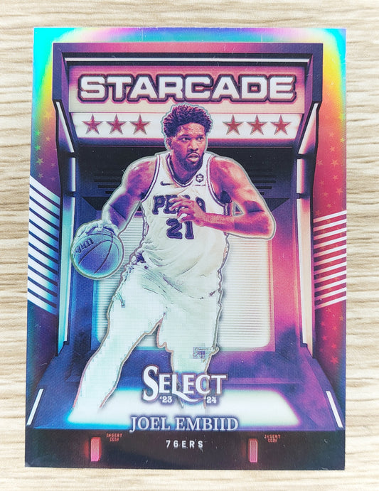 2023-24 Panini Select Starcade Prizm #28 Joel Embid Case Hit SSP