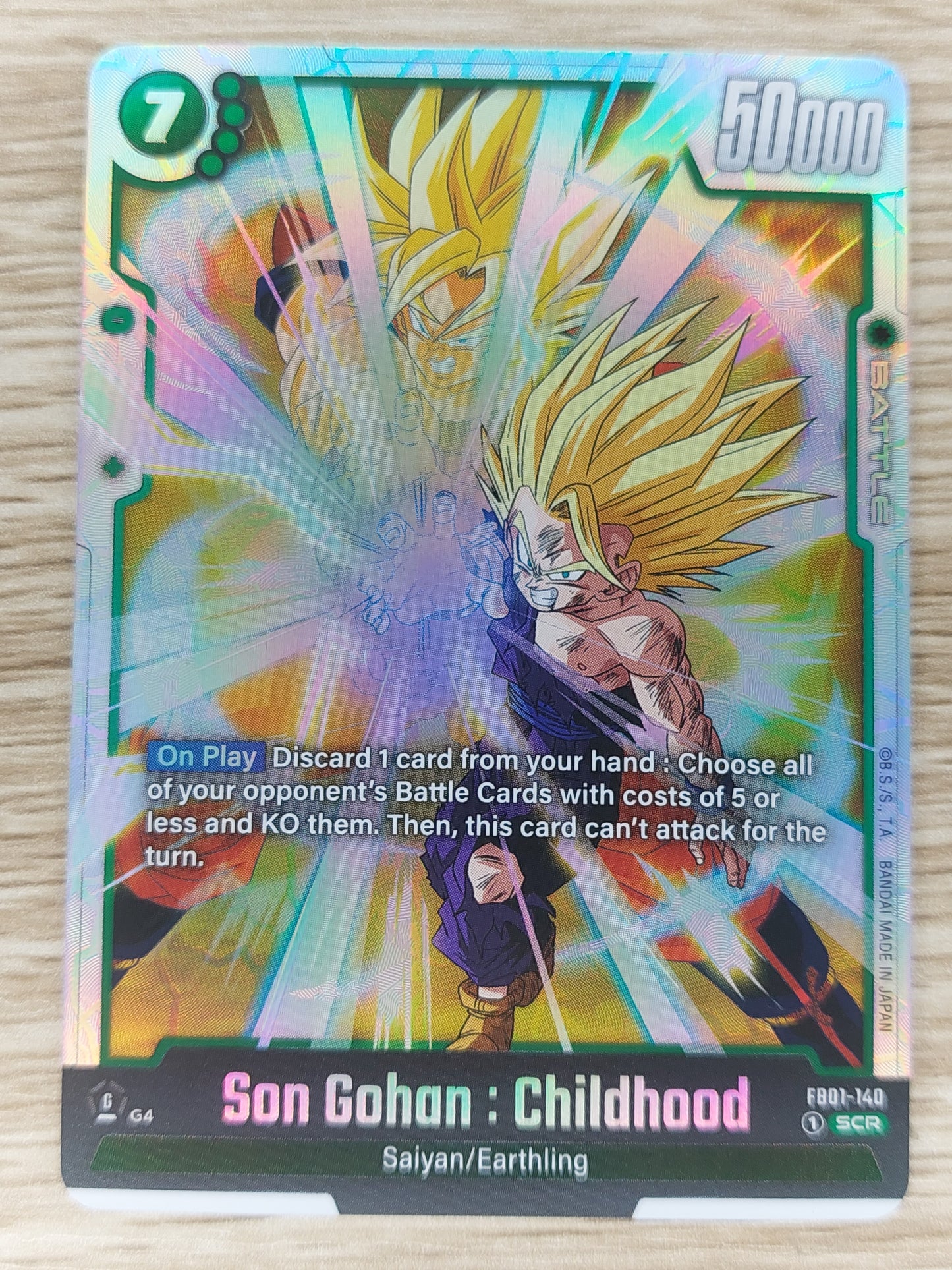 Son Gohan: Childhood SCR FB01-140 Dragon Ball Fusion World English NM/M