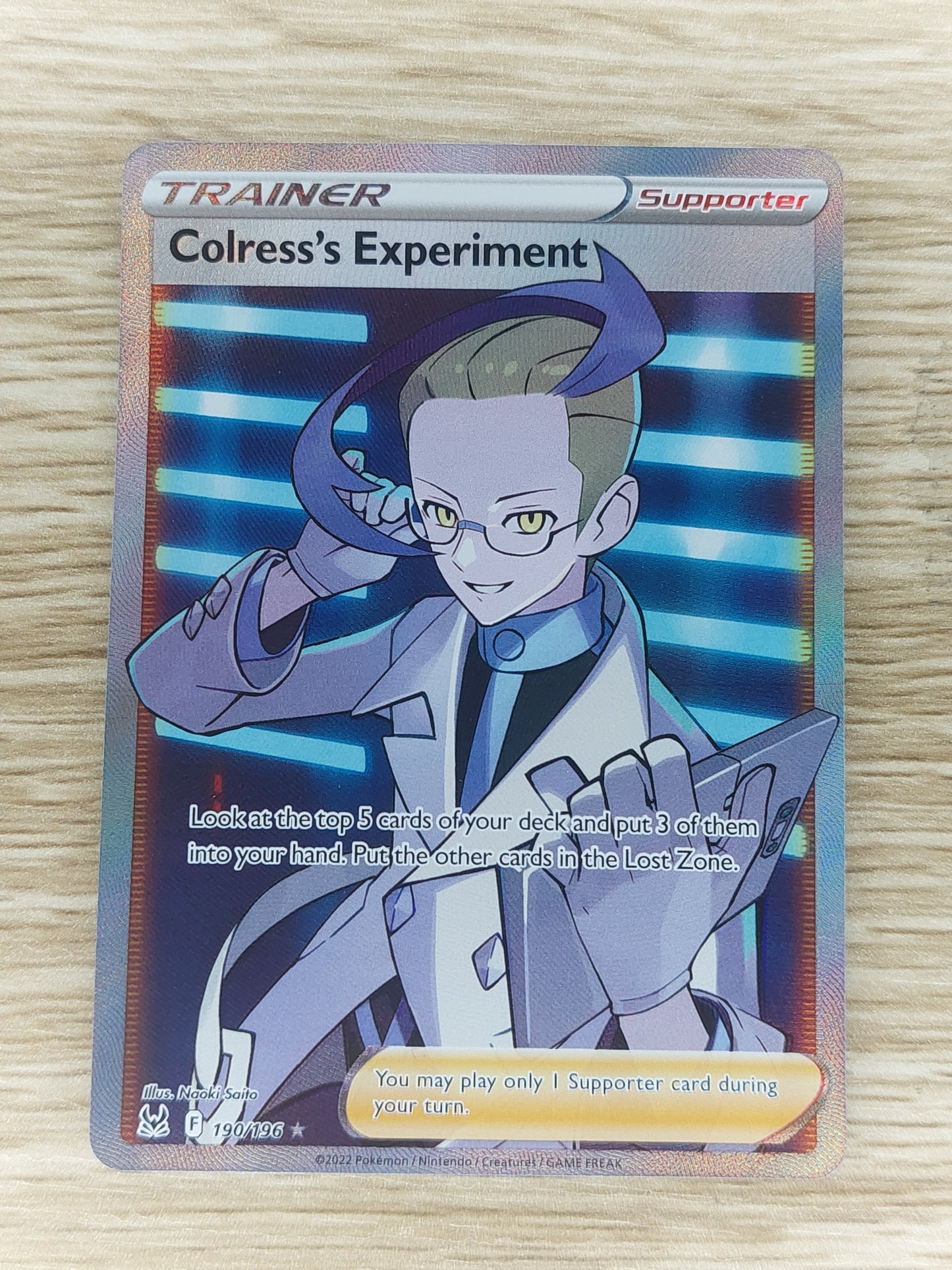 Pokemon - Lost Origin - 190/196 - Colress's Experiment - Full Art - Ultra Rare