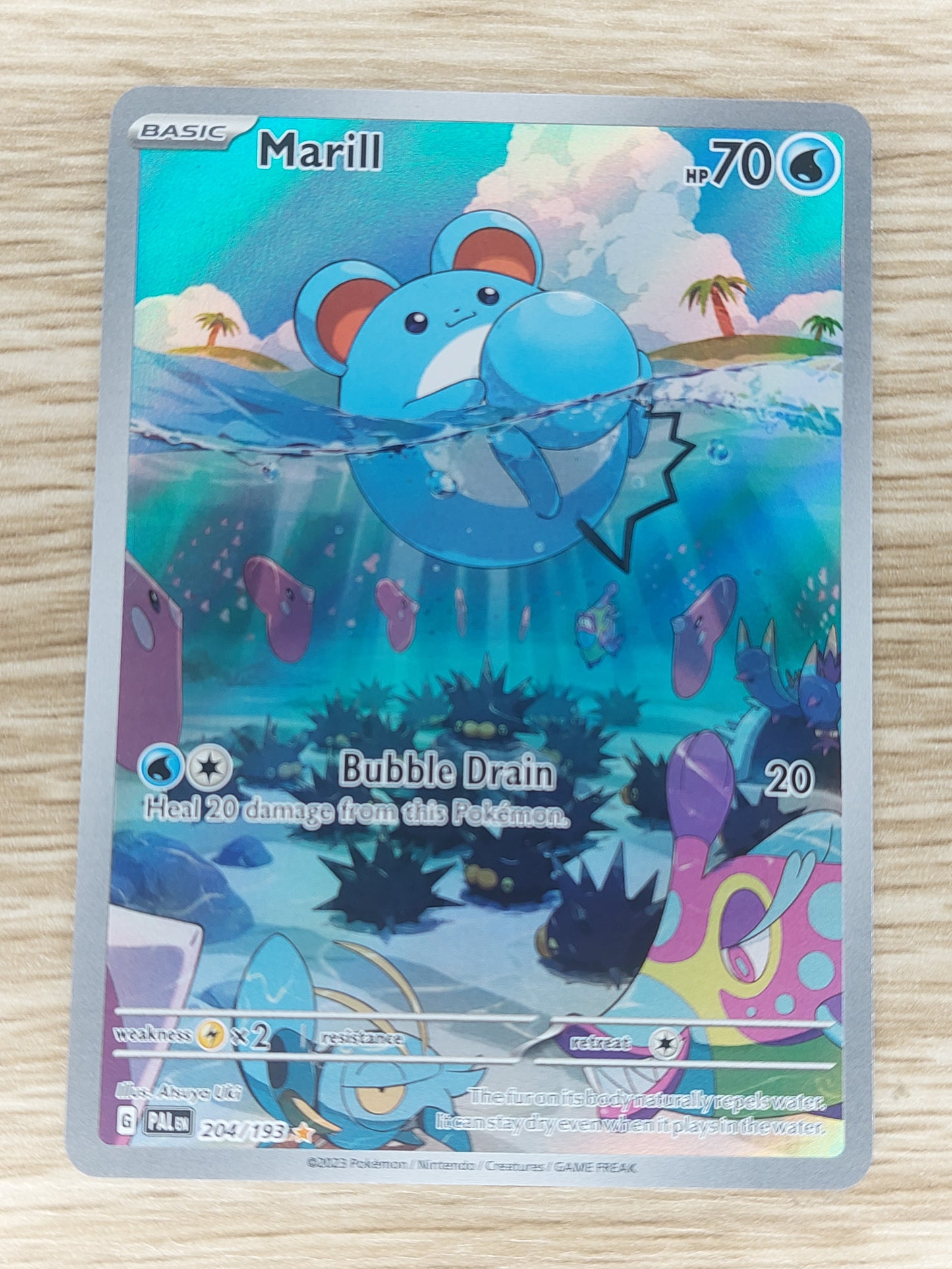 Pokémon TCG Marill Scarlet & Violet - Paldea Evolved 204/193 Holo...