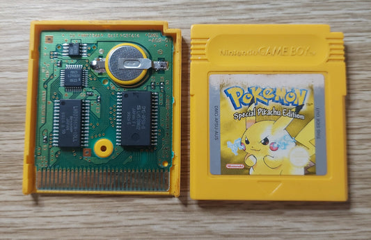 Pokemon Yellow Special Pikachu Edition for Game Boy *100% ORIGINAL* NEW BATTERY