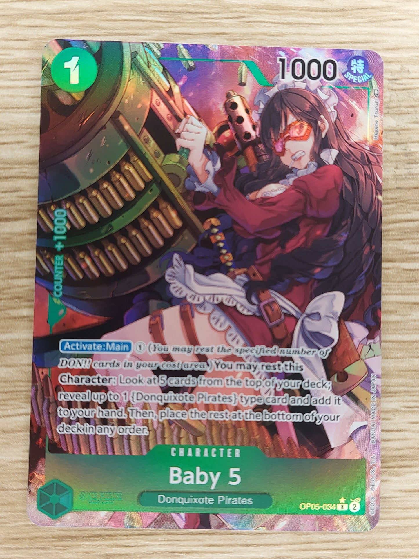 One Piece Awakening of the New Era OP05-034 R Baby 5  Alt Art