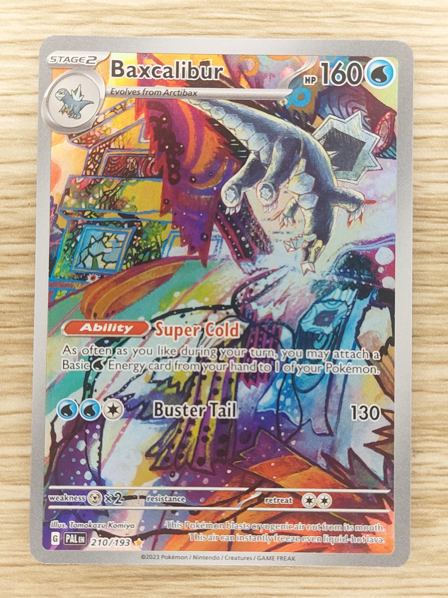 Baxcalibur 210/193 Paldea Evolved Illustration Rare Pokemon TCG Card