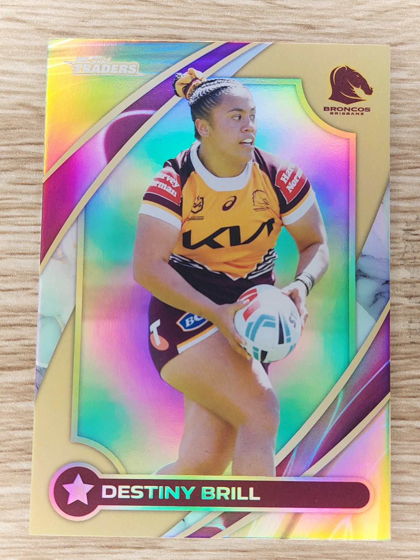 2024 NRL TRADERS Women's Gold 02/60 Destiny Brill  103/210