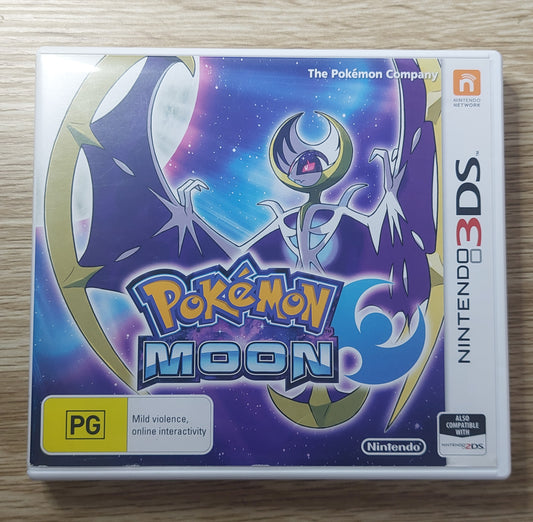 Nintendo 3DS Pokémon Moon Boxed,PAL AUS Tested