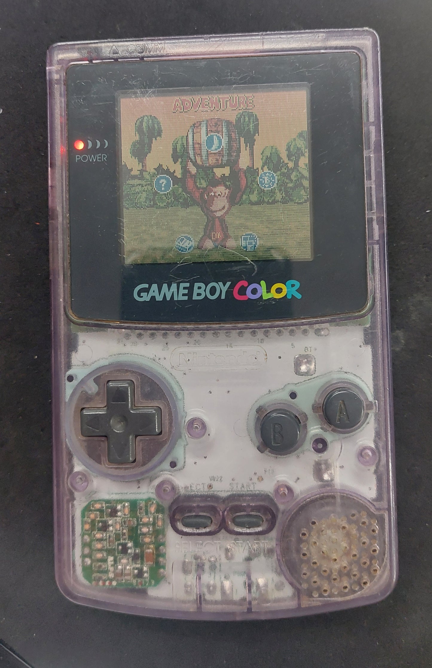 Nintendo Gameboy Color Console Atomic Purple Good Condition Tested/Cleaned