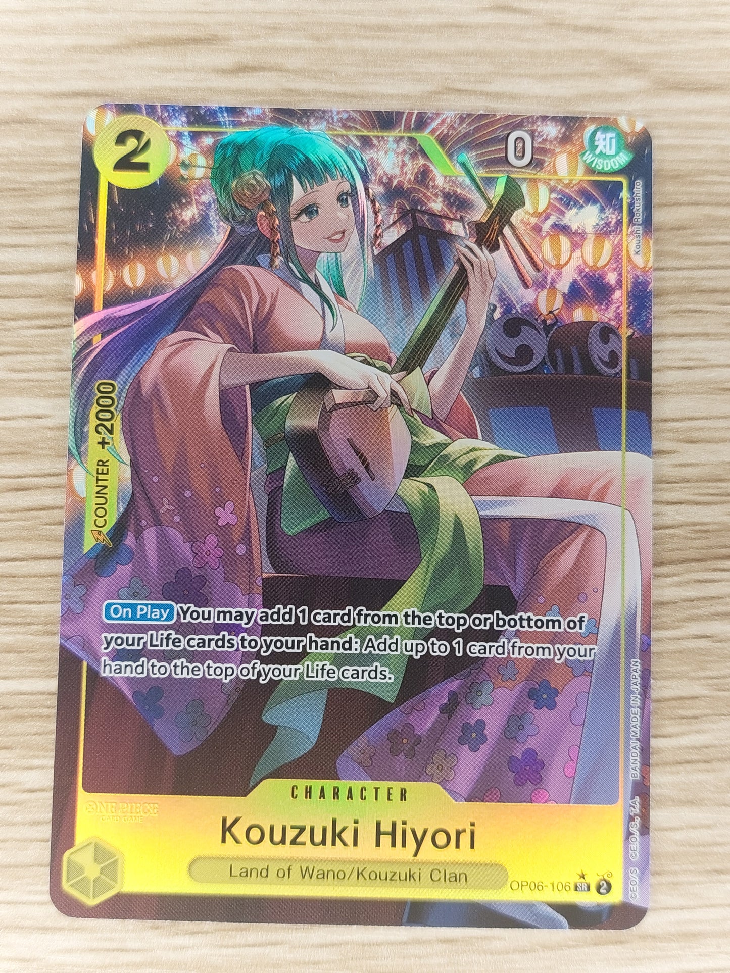 Kouzuki Hiyori - Op06-106 - SR Alt Art - One Piece Card Game - English