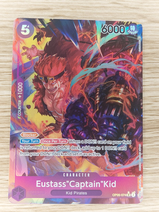 Eustass Captain Kid SR OP05-074 Alt - One Piece 500 Years in the Future- English