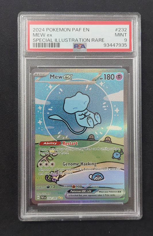 2024 Pokemon Paldean Fates 232/091 Mew EX Special Illustration Rare PSA 9 - 35