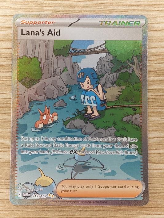 Lana’s Aid 219/167 - Twilight Masquerade - Pokémon Card - NM