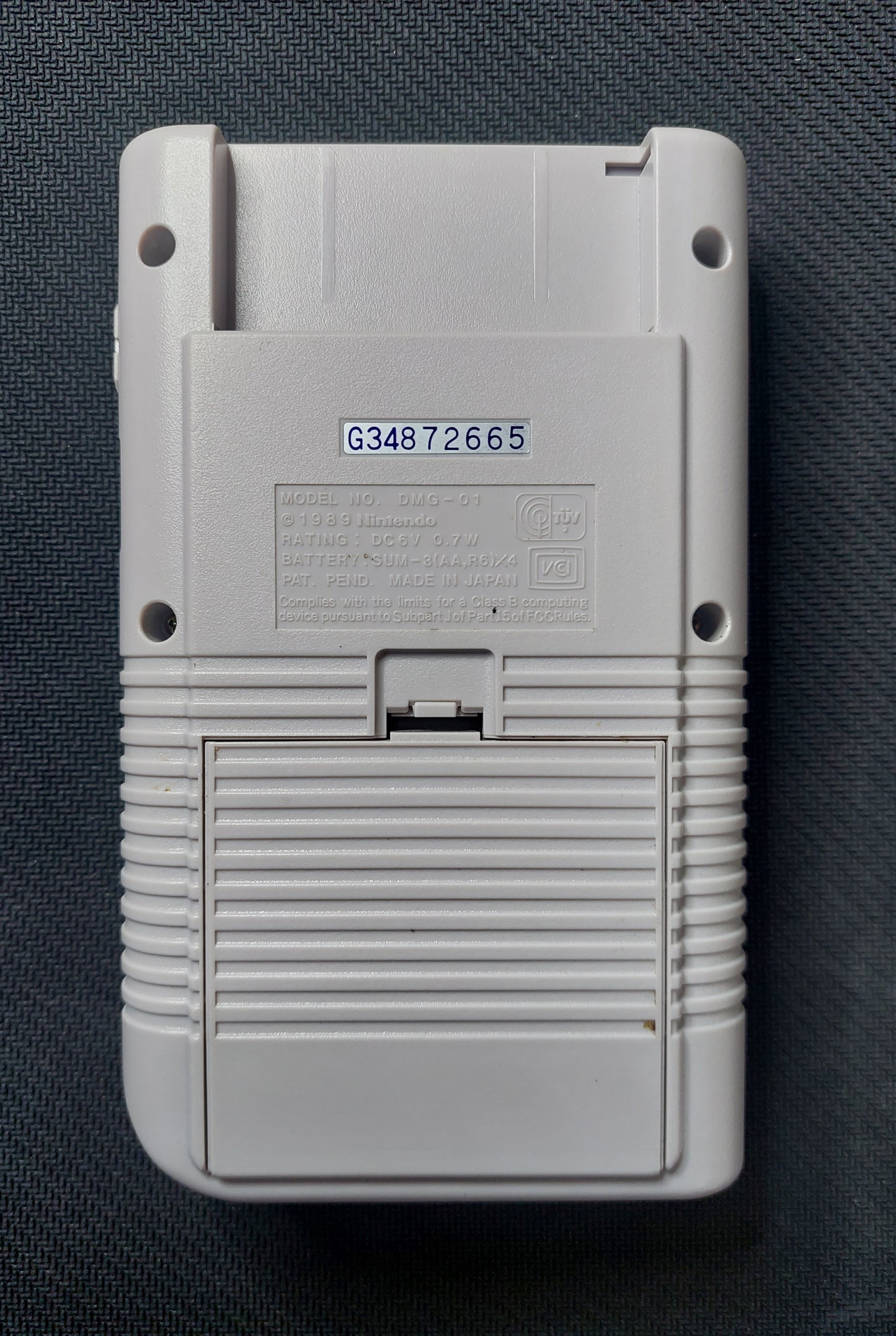 1989 Nintendo Gameboy Game Boy Original DMG-01 Original Grey Tested & Cleaned Excellent Condition