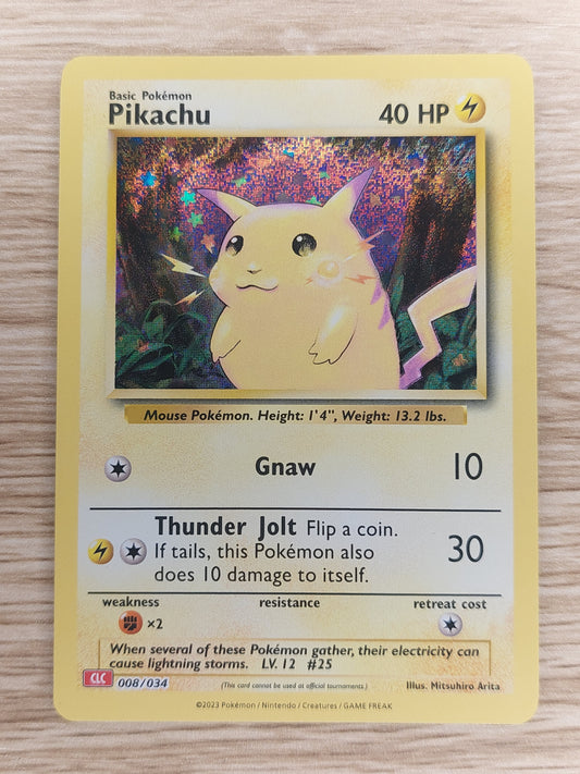 Pikachu Holo CLC 008/034 English Pokemon Trading Card Game Classic 2023